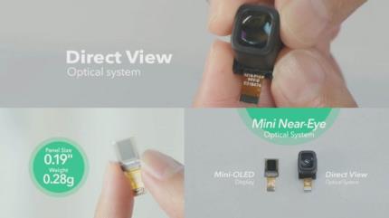 Direct viewing miniature near-eye system