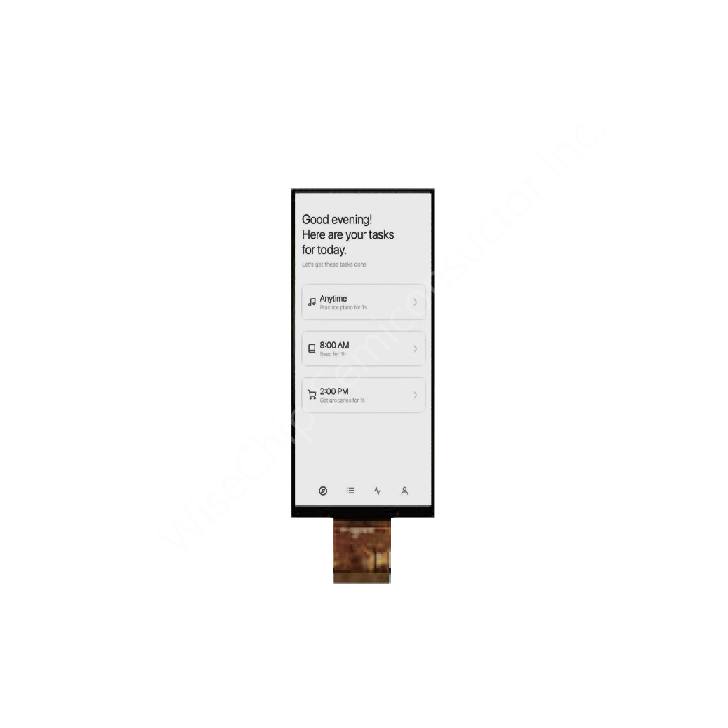 2.9" 168 x 384 TFT LCD (Reflective Type)